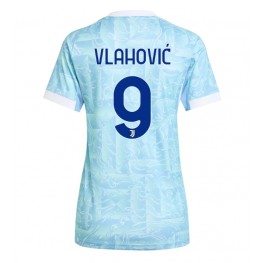 Juventus Dusan Vlahovic #9 Uit tenue Dames 2025-26 Korte Mouw